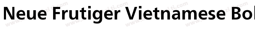 Neue Frutiger Vietnamese Bold字体转换